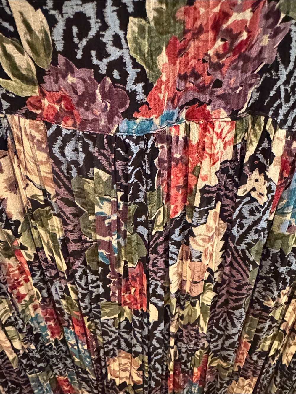 Nostalgia Navy Floral Long-Sleeve Jumpsuit - Picture 10 of 13